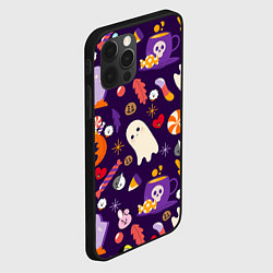 Чехол для iPhone 12 Pro Max HALLOWEEN BTS BT21 PATTERN БТ21 БТС ХЕЛЛОУИН, цвет: 3D-черный — фото 2