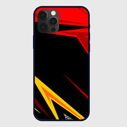Чехол для iPhone 12 Pro Max Уникальные линии, цвет: 3D-черный