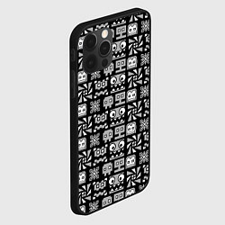 Чехол для iPhone 12 Pro Max Geometry Dash: Cubes, цвет: 3D-черный — фото 2