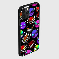 Чехол для iPhone 12 Pro Max Geometry Dash: Demons Squad, цвет: 3D-черный — фото 2