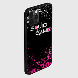 Чехол для iPhone 12 Pro Max Игра в кальмара: Брызги красок, цвет: 3D-черный — фото 2