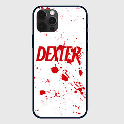 Чехол для iPhone 12 Pro Max Dexter logo Декстер брызги крови, цвет: 3D-черный