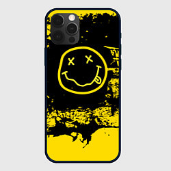 Чехол для iPhone 12 Pro Max Нирвана Гранж Nirvana Smile, цвет: 3D-черный