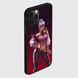 Чехол для iPhone 12 Pro Max League of Legends Qiyana, цвет: 3D-черный — фото 2