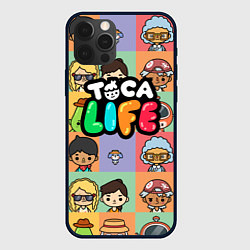 Чехол для iPhone 12 Pro Max Toca Life: Faces, цвет: 3D-черный