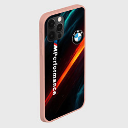 Чехол для iPhone 12 Pro Max BMW M PERFORMANCE NEON БМВ М НЕОН, цвет: 3D-светло-розовый — фото 2