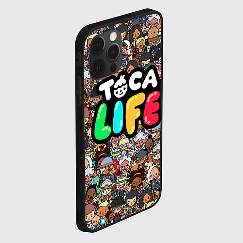 Чехол iPhone 12 Pro Max Toca Life / 3D-Черный – фото 2