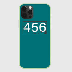 Чехол для iPhone 12 Pro Max Игрок в кальмара 456, цвет: 3D-салатовый