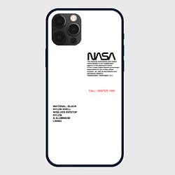 Чехол для iPhone 12 Pro Max NASA БЕЛАЯ ФОРМА, цвет: 3D-черный
