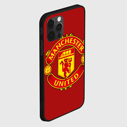 Чехол iPhone 12 Pro Max Manchester United F C / 3D-Черный – фото 2