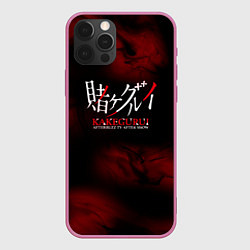 Чехол для iPhone 12 Pro Max Безумный азарт - Kakegurui, цвет: 3D-малиновый