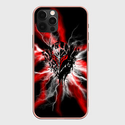 Чехол для iPhone 12 Pro Max Berserk разряд молнии, цвет: 3D-светло-розовый