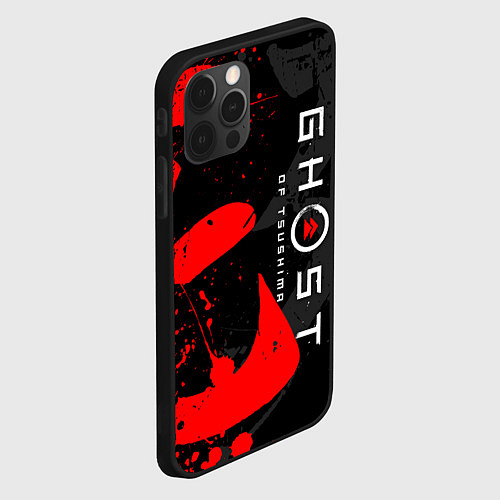 Чехол iPhone 12 Pro Max GHOST OF TSUSHIMA ПРИЗРАК ЦУСИМЫ / 3D-Черный – фото 2