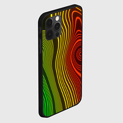 Чехол для iPhone 12 Pro Max КАРТОГРАФИЧЕСКАЯ ПРОЕКЦИЯ, цвет: 3D-черный — фото 2