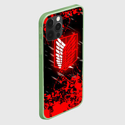 Чехол для iPhone 12 Pro Max Атака Титанов: Red, цвет: 3D-салатовый — фото 2