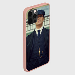 Чехол для iPhone 12 Pro Max Томас Шелби позирует, цвет: 3D-светло-розовый — фото 2