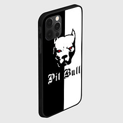 Чехол для iPhone 12 Pro Max Pit Bull боец, цвет: 3D-черный — фото 2