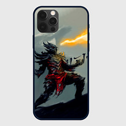 Чехол для iPhone 12 Pro Max Dragonborne is here, цвет: 3D-черный