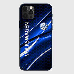 Чехол для iPhone 12 Pro Max VOLKSWAGEN LOGO SPORT, цвет: 3D-черный