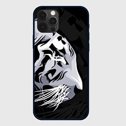 Чехол для iPhone 12 Pro Max 2022 Год тигра, цвет: 3D-черный