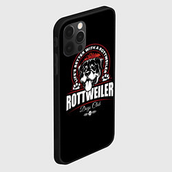 Чехол для iPhone 12 Pro Max Ротвейлер Rottweiler, цвет: 3D-черный — фото 2