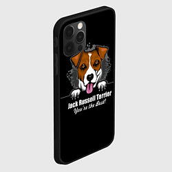 Чехол для iPhone 12 Pro Max Джек-Рассел-Терьер Jack Russell Terrier, цвет: 3D-черный — фото 2