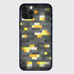 Чехол для iPhone 12 Pro Max Золотая руда - Minecraft, цвет: 3D-черный