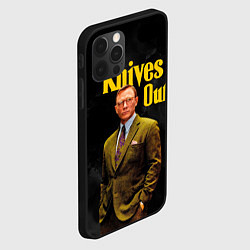 Чехол для iPhone 12 Pro Max Достать ножи Knives Out, цвет: 3D-черный — фото 2