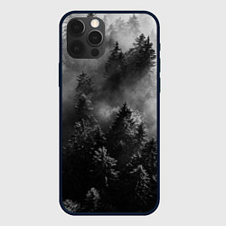 Чехол для iPhone 12 Pro Max МРАЧНЫЙ ЛЕС FOREST, цвет: 3D-черный