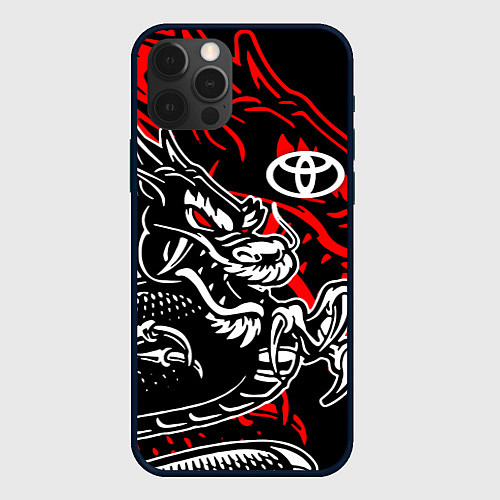 Чехол iPhone 12 Pro Max TOYOTA DRAGON ТОЙОТА ДРАКОН / 3D-Черный – фото 1