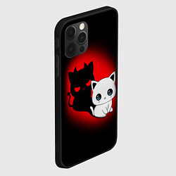 Чехол для iPhone 12 Pro Max КОТИК ДЬЯВОЛ KITTY DEVIL, цвет: 3D-черный — фото 2