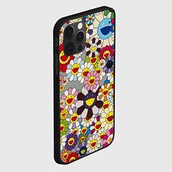 Чехол для iPhone 12 Pro Max Flower Superflat, Такаши Мураками, цвет: 3D-черный — фото 2