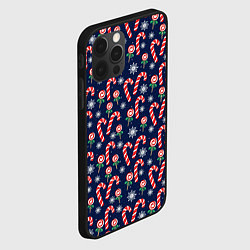 Чехол для iPhone 12 Pro Max Christmas Candy, цвет: 3D-черный — фото 2