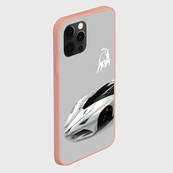 Чехол для iPhone 12 Pro Max Lamborghini Concept sketch, цвет: 3D-светло-розовый — фото 2