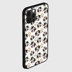 Чехол для iPhone 12 Pro Max Собака Австралийская Овчарка, цвет: 3D-черный — фото 2