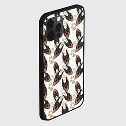 Чехол для iPhone 12 Pro Max Доберман Doberman, цвет: 3D-черный — фото 2