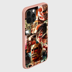 Чехол для iPhone 12 Pro Max Атака Титанов Shingeki no Kyojin, цвет: 3D-светло-розовый — фото 2