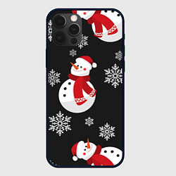 Чехол для iPhone 12 Pro Max Снеговик!, цвет: 3D-черный