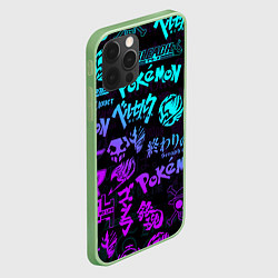 Чехол для iPhone 12 Pro Max ANIME LOGOBOMBING NEON НЕОН ЛОГО АНИМЕ, цвет: 3D-салатовый — фото 2
