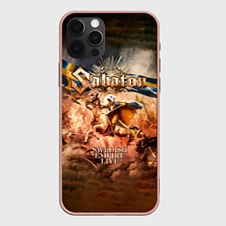 Чехол для iPhone 12 Pro Max Swedish Empire Live - Sabaton, цвет: 3D-светло-розовый