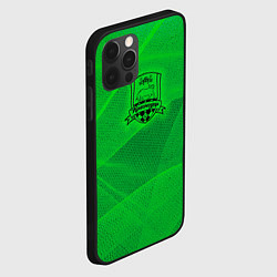Чехол для iPhone 12 Pro Max Краснодар lime theme, цвет: 3D-черный — фото 2
