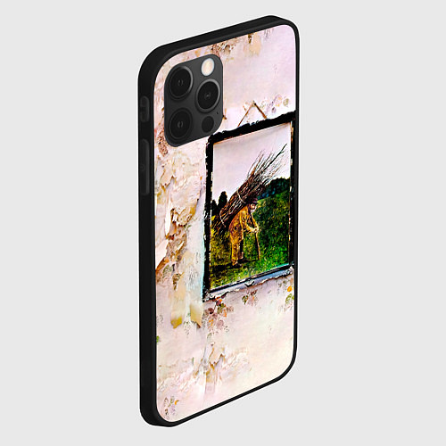 Чехол iPhone 12 Pro Max Led Zeppelin IV - четвёртый студийный альбом / 3D-Черный – фото 2