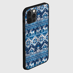 Чехол для iPhone 12 Pro Max Christmas Pattern, цвет: 3D-черный — фото 2