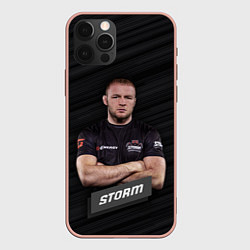 Чехол для iPhone 12 Pro Max Александр Storm, цвет: 3D-светло-розовый