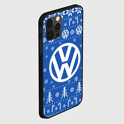 Чехол для iPhone 12 Pro Max Volkswagen Новогодний, цвет: 3D-черный — фото 2