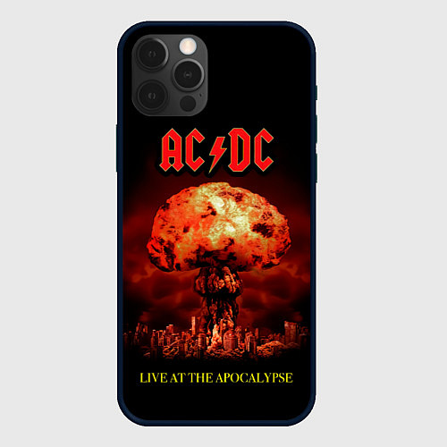 Чехол iPhone 12 Pro Max Live at the Apocalypse - ACDC / 3D-Черный – фото 1