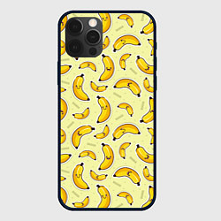 Чехол для iPhone 12 Pro Max Банановый Бум, цвет: 3D-черный