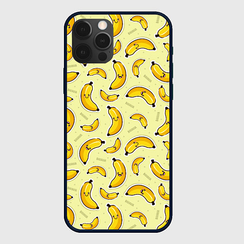 Чехол iPhone 12 Pro Max Банановый Бум / 3D-Черный – фото 1