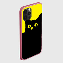 Чехол для iPhone 12 Pro Max Котик голова кота, цвет: 3D-малиновый — фото 2