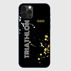 Чехол для iPhone 12 Pro Max Triathlon Триатлон, цвет: 3D-черный
